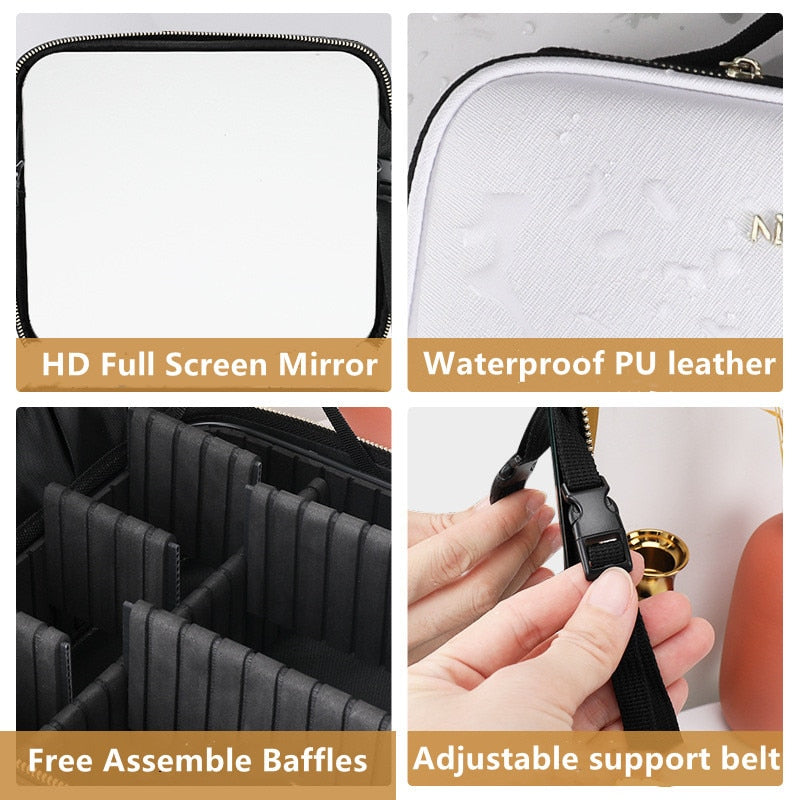 Portable Makeup LED Case