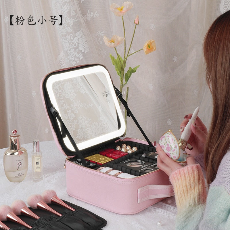 Portable Makeup LED Case